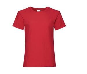 Fruit of the Loom SC229 - T-shirt Valueweight per ragazze Rosso
