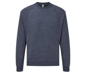 Fruit of the Loom SC260 - Maglione con maniche raglan da uomo Vintage Heather Navy