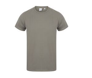 Skinnifit SF121 - T-shirt da uomo in cotone elasticizzato Khaki
