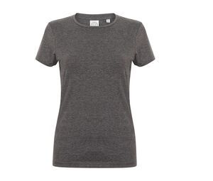 Skinnifit SK121 - T-shirt da donna in cotone elasticizzato Heather Charcoal