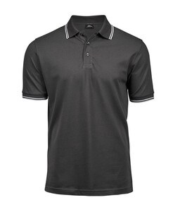 Tee Jays TJ1407 - Polo uomo di lusso elasticizzata a righe