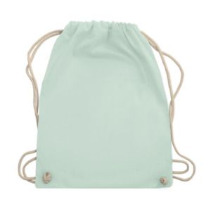 Westford mill WM110 - Cotton Gymsac Pastel Mint / White