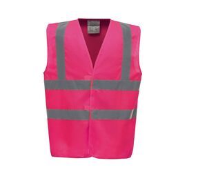 Yoko YK100 - Gilet b & b ad alta visibilità (HVW100CH) Rosa