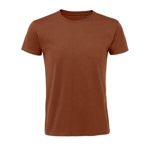 SOL'S 00553 - REGENT FIT T Shirt Uomo Slim Girocollo Manica Corta Terracotta