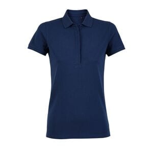 NEOBLU 03189 - Owen Women Polo Donna Piqué Con Abbottonatura Nascosta Bleu intense