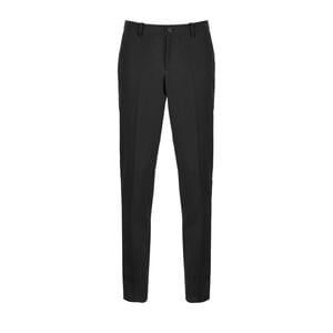 NEOBLU 03162 - Gabin Men Pantalone Abito Uomo Con Vita Elasticizzata Nero profondo