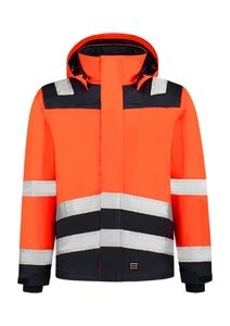 Tricorp T51 - Giacca da lavoro Midi Parka High Vis Bicolor unisex orange fluorescent