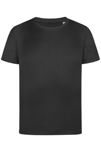 Stedman STE8170 - T-shirt interlock active-dry ss per bambini Black Opal