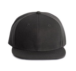 K-up KP160 - Cappellino Snapback - 6 pannelli Dark Grey / Dark Grey