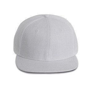 K-up KP160 - Cappellino Snapback - 6 pannelli White / White