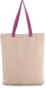 Kimood KI0278 - Shopping bag a soffietto con manici a contrasto