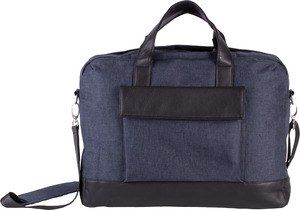 Kimood KI0429 - Borsa per laptop uomo d'affari Graphite Blue Heather