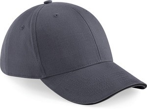 Beechfield B20 - Cappello da uomo Athleisure - 6 pannelli Graphite Grey / Black