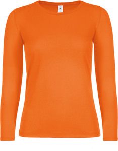 B&C CGTW06T - T-shirt manica lunga da donna #E150 Arancio