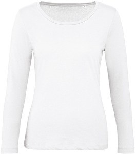 B&C CGTW071 - T-shirt a maniche lunghe organica Inspire da donna White