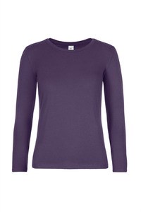 B&C CGTW08T - T-shirt manica lunga da donna #E190 Urban Purple