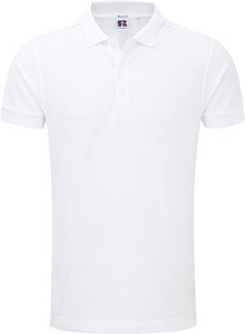 Russell RU566M - Polo da uomo elasticizzata White