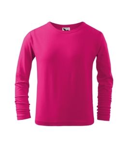 Malfini 121 - T-shirt Fit-T LS Bambino Rosa lampone