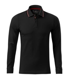 Malfini Premium 258 - Polo a Righe LS Contrast Uomo 