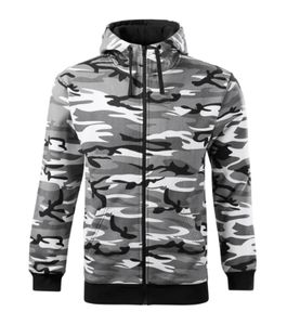 Malfini C19 - Felpa Camo Zipper Uomo camouflage gray