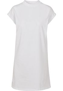 Build Your Brand BY101 - Ladies Turtle Extended Shoulder Dress Bianco