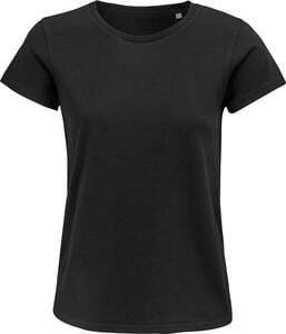 SOL'S 03581 - Crusader Women T Shirt Donna Aderente Girocollo Nero profondo