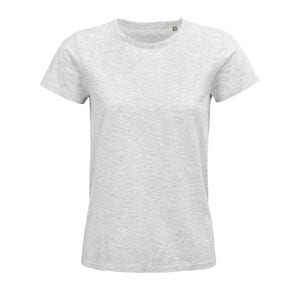 SOL'S 03579 - Pioneer Women T Shirt Donna Aderente Girocollo Grigio medio melange