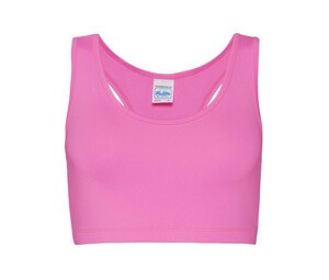 Just Cool JC017 - Canotta corta da donna Electric Pink