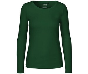 Neutral O81050 - T-shirt a manica lunga da donna Verde bottiglia