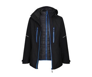 Regatta RGA156 - Parka 3 in 1 Black/Oxford Blue