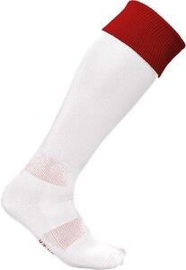 PROACT PA0300 - Calze sportive bicolore White / Sporty Red