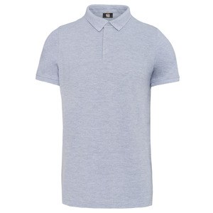 WK. Designed To Work WK225 - Polo uomo manica corta con colletto con automatici Oxford Grey