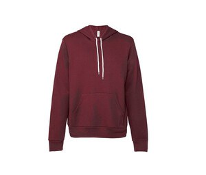 Bella + Canvas BE3719 - Felpa unisex con cappuccio Maroon