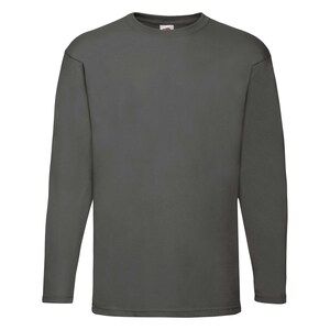 Fruit of the Loom 61-038-0 - T-shirt Value Weight maniche lunghe Light Graphite