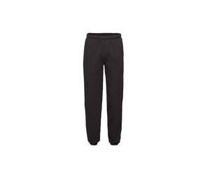 Fruit of the Loom SC4040 - Pantaloni da jogging con risvolto Black