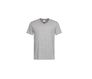 Stedman ST2300 - T-shirt da uomo con scollo a V Grey Heather