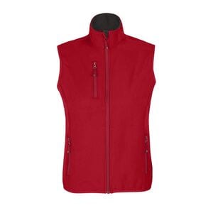 SOL'S 03826 - Falcon Bw Women Gilet Donna Softshell Fullzip Rosso peperoncino