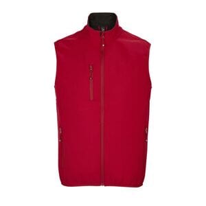 SOL'S 03825 - Falcon Bw Men Gilet Uomo Softshell Fullzip Rosso peperoncino