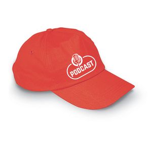 GiftRetail KC1447 - GLOP CAP Cappello a 5 pannelli Rosso