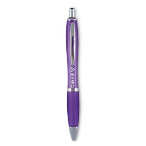 GiftRetail MO3314 - RIOCOLOUR Penna a sfera colorata Rio transparent violet