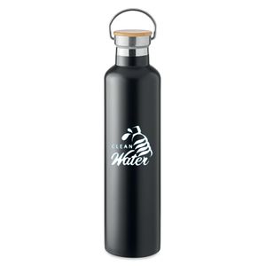 GiftRetail MO6373 - HELSINKI LARGE Thermos doppio strato 1L Nero