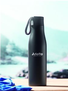 GiftRetail MO6376 - URSUS Thermos doppio strato. 600ml Nero