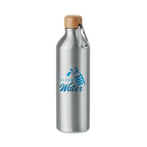 GiftRetail MO6491 - BIG AMEL Bottiglia di alluminio 800 ml matt silver