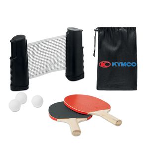 GiftRetail MO6517 - PING PONG Set da ping-pong Nero