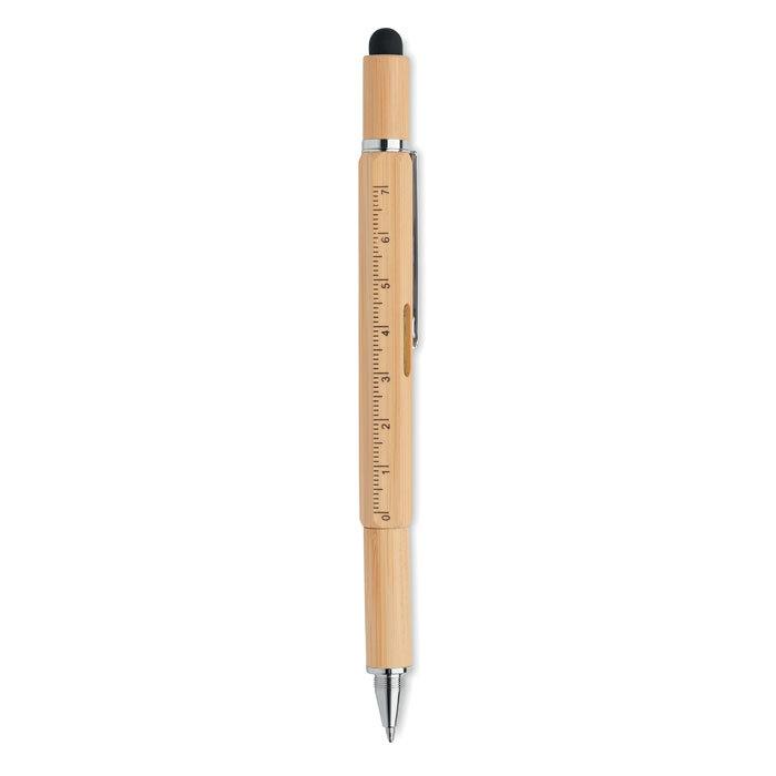 GiftRetail MO6559 - TOOLBAM Penna livella in bamboo