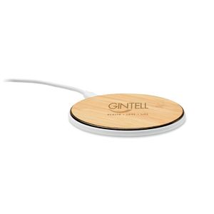GiftRetail MO6563 - DESPAD + Caricatore wireless in bamboo Wood