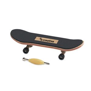 GiftRetail MO6594 - PIRUETTE Mini skateboard di legno Wood