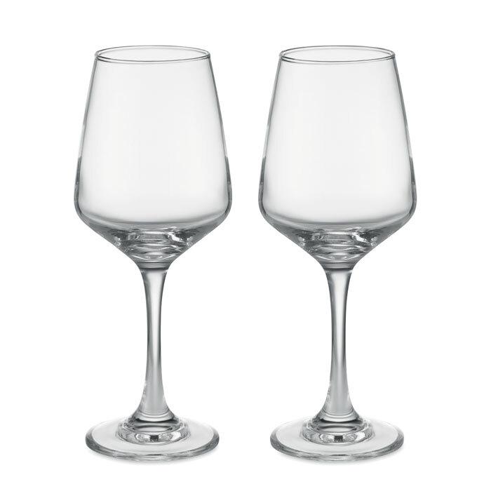 GiftRetail MO6643 - CHEERS Set di 2 bicchieri da vino