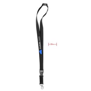 GiftRetail MO8595 - LANY Lanyard con moschettone Nero