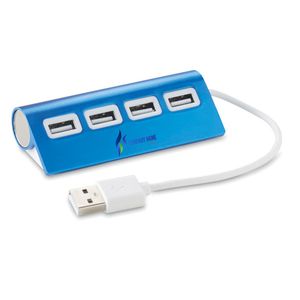 GiftRetail MO8853 - ALUHUB Hub 4 porte USB Blue